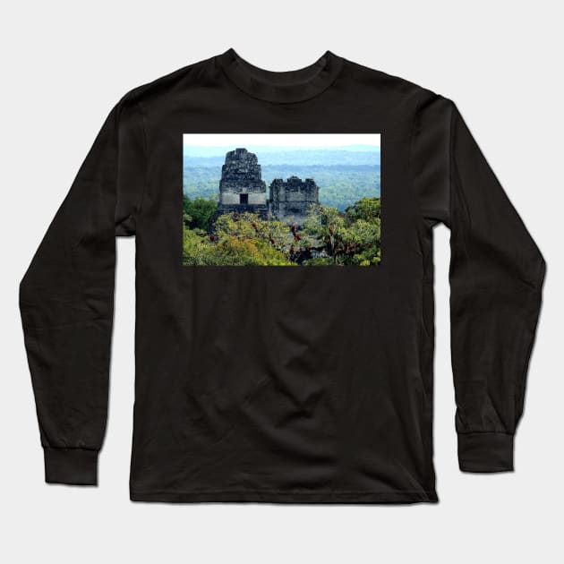 Guatemala - site archéologique de Tikal Long Sleeve T-Shirt by franck380